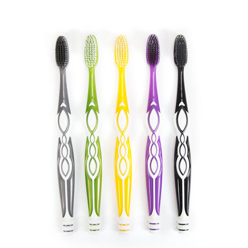 5Pcs Ultra Soft Toothbrush Bamboo Charcoal Brush Tooth Brush Dental Personal Oral Care Teeth Brush
