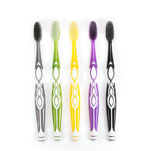 5Pcs Ultra Soft Toothbrush Bamboo Charcoal Brush Tooth Brush Dental Personal Oral Care Teeth Brush